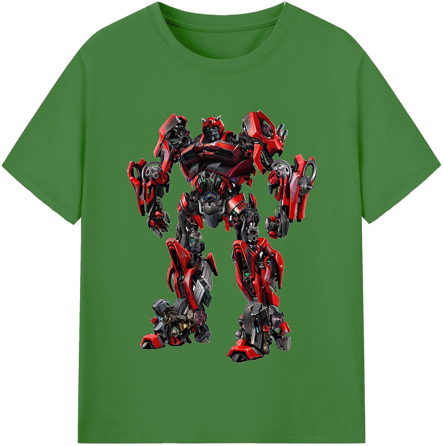 （画像用） Transformers トランスフォーマー レディースカジュアルプリントTシャツ（綿100％）